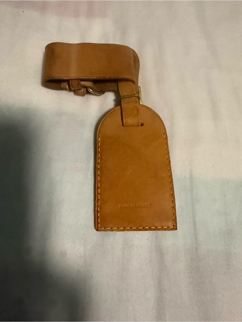 Louis Vuitton Authentic Vachetta Leather Luggage Tag and Poignet Set!